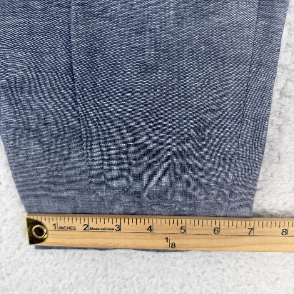J Crew Ludlow Slim Dress Pants Mens 31x32 Gray Slim Fit Linen Blend Somelos